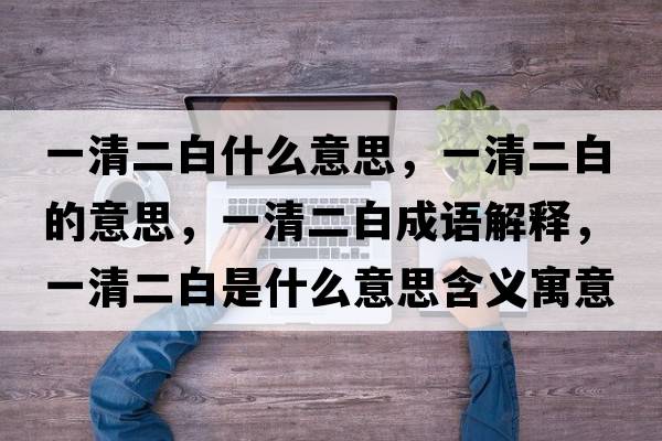 一清二白什么意思，一清二白的意思，一清二白成語(yǔ)解釋?zhuān)磺宥资鞘裁匆馑己x寓意