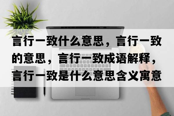 言行一致什么意思，言行一致的意思，言行一致成語(yǔ)解釋?zhuān)孕幸恢率鞘裁匆馑己x寓意