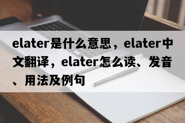 elater是什么意思，elater中文翻譯，elater怎么讀、發(fā)音、用法及例句