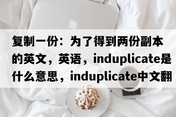 復制一份：為了得到兩份副本的英文，英語(yǔ)，induplicate是什么意思，induplicate中文翻譯，induplicate怎么讀、發(fā)音、用法及例句