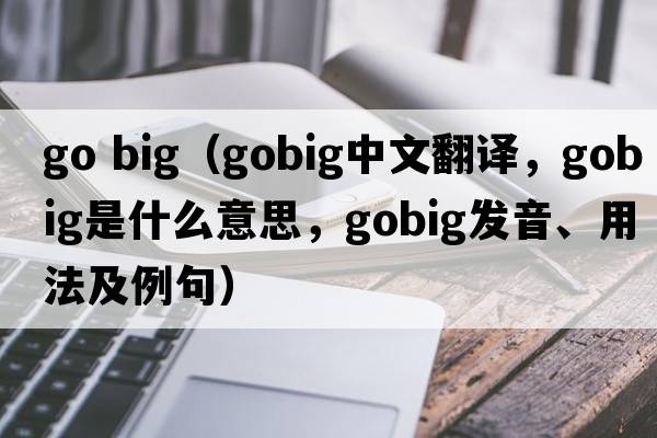 go big（gobig中文翻譯，gobig是什么意思，gobig發(fā)音、用法及例句）