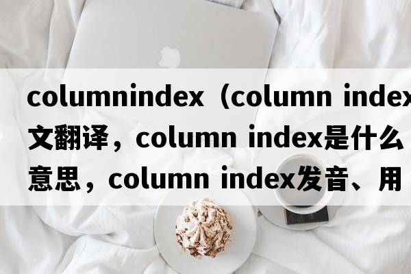 columnindex（column index中文翻譯，column index是什么意思，column index發(fā)音、用法及例句）