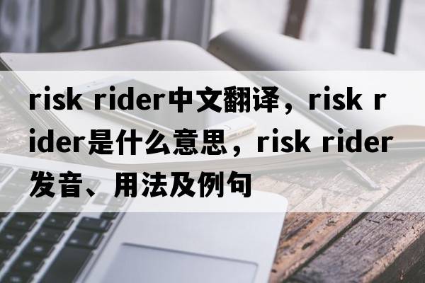 risk rider中文翻譯，risk rider是什么意思，risk rider發(fā)音、用法及例句