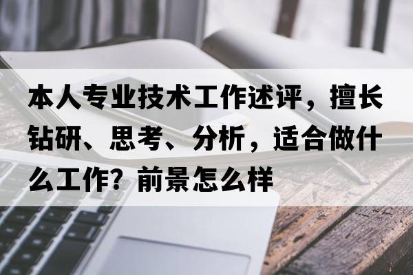 本人專(zhuān)業(yè)技術(shù)工作述評，擅長(cháng)鉆研、思考、分析，適合做什么工作？前景怎么樣