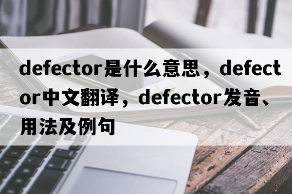 defector是什么意思，defector中文翻譯，defector發(fā)音、用法及例句
